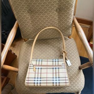 Plaid Tan Handbag